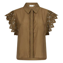 Copenhagen Muse CMMolly Shirt With Lace Military Olive