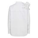 Copenhagen Muse CMPleat Frill Shirt Bright White - J BY J Fashion