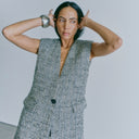 Copenhagen Muse CMRubi Oversize Waistcoat Jet Stream