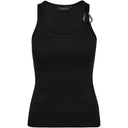 Copenhagen Muse CMSIV Ribbed Jersey Top W. Ring Black