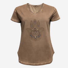 Costamani Hamsa t-shirt i brun-1