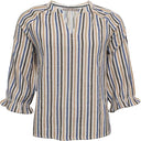 Costamani Addie Blouse Royal/Sand Stripe