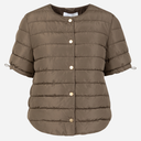Coster Copenhagen Asta Quilted Short Sleeved Jacket Warm Grey