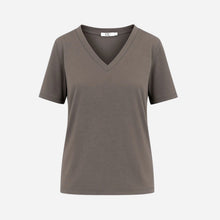 Coster Copenhagen CCH1119 Regular V-Neck T-Shirt 383 Dark Mud