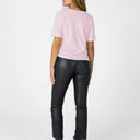 Coster Copenhagen CCH1119 Regular V-Neck T-Shirt 600 Daisy Pink