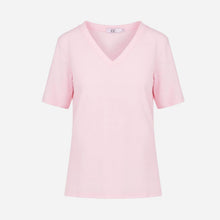 Coster Copenhagen CCH1119 Regular V-Neck T-Shirt 600 Daisy Pink