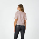 Coster Copenhagen CCH1119 Regular V-Neck T-Shirt 690 Old Rose