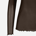 Coster Copenhagen Eve Mesh O-Neck Chocolate Brown