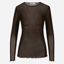 Coster Copenhagen Eve Mesh O-Neck Chocolate Brown