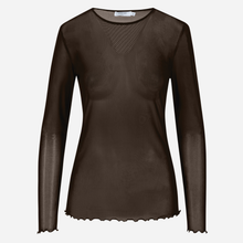 Coster Copenhagen Eve Mesh O-Neck Chocolate Brown