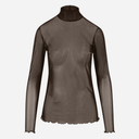 Coster Copenhagen Eve Mesh Turtleneck Chocolate Brown