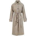 Coster Copenhagen Alicia Long Trenchcoat Sand Olive - J BY J Fashion