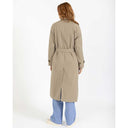 Coster Copenhagen Alicia Long Trenchcoat Sand Olive - J BY J Fashion