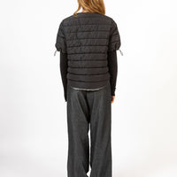 Coster Copenhagen Asta Quilted Short Sleeved Jacket Black