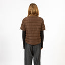 Coster Copenhagen Asta Quilted Short Sleeved Jacket Chocolate Brown