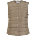 Coster Copenhagen Asta Quilted Vest Sand Olive - J BY J Fashion