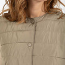 Coster Copenhagen Asta Quilted Vest Sand Olive - J BY J Fashion
