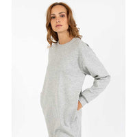 Coster Copenhagen Billie Sweat Dress Light Grey Melange - J BY J Fashion