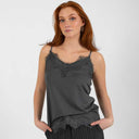 Coster Copenhagen CCH1004 Lace Top 149 Dark Stone Grey - J BY J Fashion