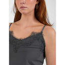 Coster Copenhagen CCH1004 Lace Top 149 Dark Stone Grey - J BY J Fashion