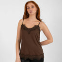Coster Copenhagen CCH1004 Lace Top 389 Chocolate Nut - J BY J Fashion