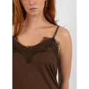 Coster Copenhagen CCH1004 Lace Top 389 Chocolate Nut - J BY J Fashion