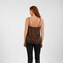 Coster Copenhagen CCH1004 Lace Top 389 Chocolate Nut - J BY J Fashion