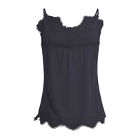 Coster Copenhagen CCH1004 Lace Top 502 Navy - J BY J Fashion