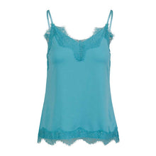 Coster Copenhagen CCH1004 Lace Top 585 Turkis - J BY J Fashion
