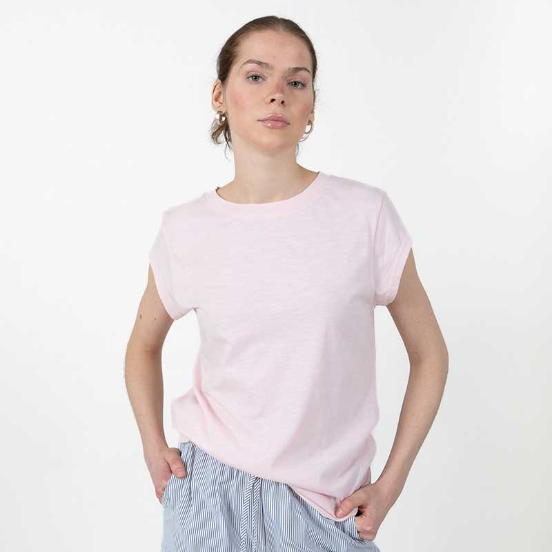 Coster Copenhagen CCH1100 Basic T-Shirt 600 Lyserød - J BY J Fashion