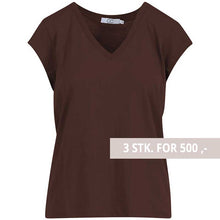 Coster Copenhagen CCH1101 V-Neck T-Shirt 389 Chocolate Nut