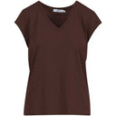 Coster Copenhagen CCH1101 V-Neck T-Shirt 389 Chocolate Nut