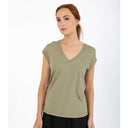 Coster Copenhagen CCH1101 V-Neck T-Shirt 479 Dusty Olive