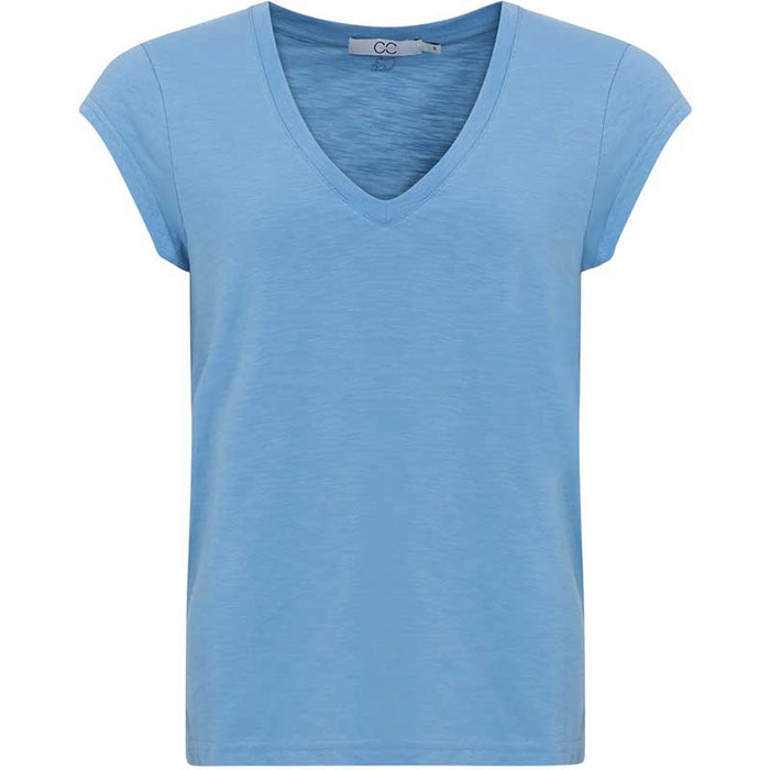 Coster Copenhagen CCH1101 V-Neck T-Shirt 572 Airy Blue