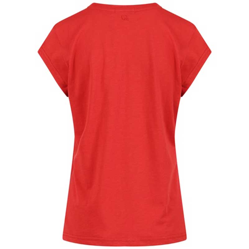 Coster Copenhagen CCH1101 V-Neck T-Shirt 613 Red - J BY J Fashion