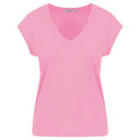 Coster Copenhagen CCH1101 V-Neck T-Shirt 615 Lyserød - J BY J Fashion