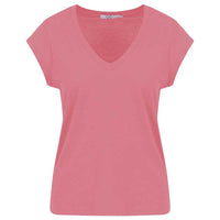 Coster Copenhagen CCH1101 V-Neck T-Shirt 654 Lyserød - J BY J Fashion