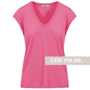 Coster Copenhagen CCH1101 V-Neck T-Shirt 691 Clear Pink