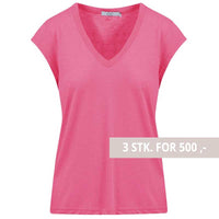 Coster Copenhagen CCH1101 V-Neck T-Shirt 691 Clear Pink