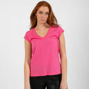 Coster Copenhagen CCH1101 V-Neck T-Shirt 691 Clear Pink