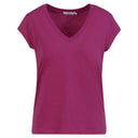 Coster Copenhagen CCH1101 V-Neck T-Shirt 693 Mørkerød - J BY J Fashion