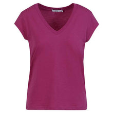 Coster Copenhagen CCH1101 V-Neck T-Shirt 693 Mørkerød - J BY J Fashion