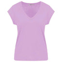 Coster Copenhagen CCH1101 V-Neck T-Shirt 824 Lilla - J BY J Fashion