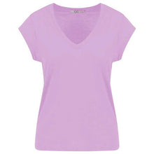 Coster Copenhagen CCH1101 V-Neck T-Shirt 824 Lilla - J BY J Fashion