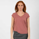 Coster Copenhagen CCH1101 V-Neck T-Shirt Apple Butter - J BY J Fashion