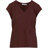 Coster Copenhagen CCH1101 V-Neck T-Shirt Chocolate Nut - J BY J Fashion