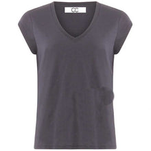 Coster Copenhagen CCH1101 V-Neck T-Shirt Dark Stone Grey - J BY J Fashion