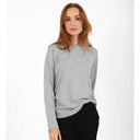 Coster Copenhagen CCH1106 Long Sleeve T-Shirt 129 Light Grey Melange - J BY J Fashion