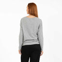 Coster Copenhagen CCH1106 Long Sleeve T-Shirt 129 Light Grey Melange - J BY J Fashion