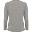 Coster Copenhagen CCH1106 Long Sleeve T-Shirt 129 Light Grey Melange - J BY J Fashion